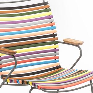 Tarka műanyag kerti szék HOUE Click II. karfákkal