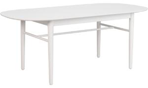 Fehér kőris ovális étkezőasztal ROWICO AKITA 190 x 90 cm