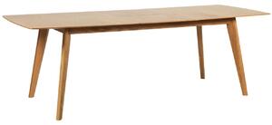 Tölgy összecsukható étkezőasztal ROWICO CIRRUS 190-235 x 90 cm