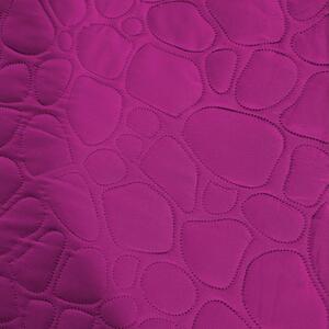 STONE lila ágytakaró mintával Méret: 200 x 220 cm
