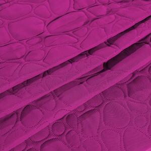 STONE lila ágytakaró mintával Méret: 170 x 210 cm