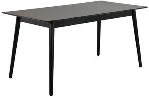 Fekete kőris étkezőasztal ROWICO LOTTA 140 x 90 cm