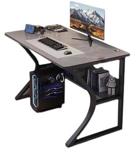 Gamer asztal minőségi íróasztal szürke 140x60x75 cm OTC-G2