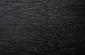Fekete fa dohányzóasztal ROWICO COLTON 55 cm