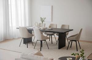 Fekete fa étkezőasztal ROWICO EMMETT 240 x 95 cm