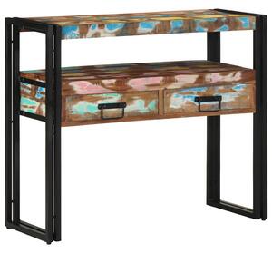 Konzolasztal 90 x 33 x 75 cm Szilárd Újrahasznosított Fa