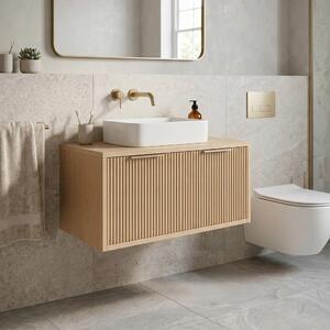 Mosdószekrény Rea Core 80cm Beige