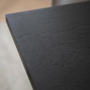 Fekete tölgy étkezőasztal ROWICO WINNIPEG 200 x 100 cm