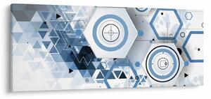 Kép - Geometriai absztrakció (120x50 cm)