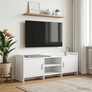 TV szekrény 130 x 33 x 47 cm Fehér Szerelt Fa