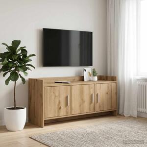 TV szekrény 102 x 33 x 47 cm Kézműves Tölgy Szerelt Fa
