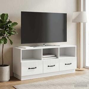 TV szekrény fiókkal Fehér 102 x 34,5 x 47 cm Szerelt Fa