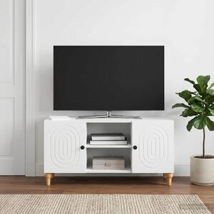 TV szekrény Fehér 102 x 34,5 x 50 cm Szerelt Fa