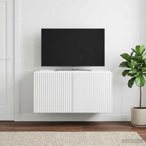 Fali TV szekrény Fehér 59,5 x 41 x 30 cm Szerelt Fa