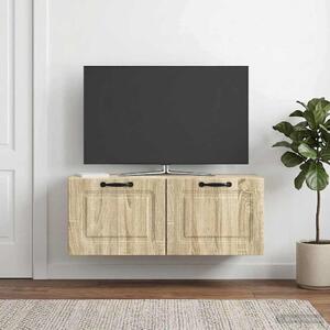 Fali TV szekrény Sonoma Tölgy 78,5 x 31 x 30 cm Szerelt Fa