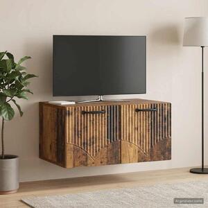 Fali TV szekrény Antik Fa 59,5 x 41 x 30 cm Szerelt Fa