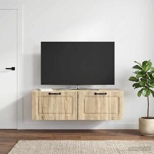 Fali TV szekrény Sonoma Tölgy 98 x 41 x 30 cm Szerelt Fa