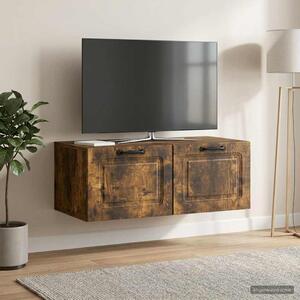 Fali TV szekrény Füstös Tölgy 78,5 x 41 x 30 cm Szerelt Fa