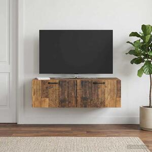 Fali TV szekrény Antik Fa 98 x 41 x 30 cm Szerelt Fa
