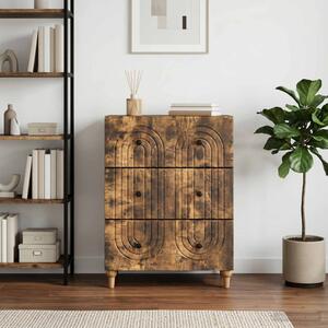 Fiókos szekrény Füstös Tölgy 66 x 34,5 x 90 cm Szerelt Fa