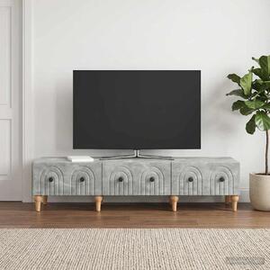 TV szekrény fiókkal Betonszürke 147 x 34,5 x 30 cm Szerelt Fa