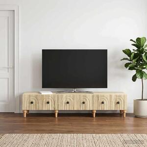 TV szekrény fiókkal Sonoma Tölgy 147 x 34,5 x 30 cm Szerelt Fa