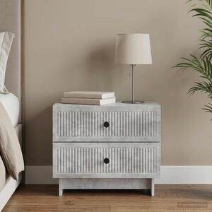Éjjeliszekrény Betonszürke 62 x 34,5 x 47,5 cm Szerelt Fa