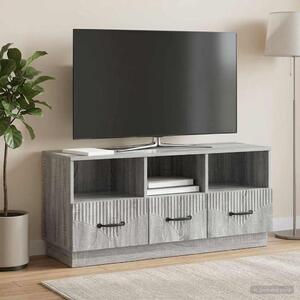 TV szekrény fiókkal Szürke Sonoma 102 x 34,5 x 47 cm Szerelt Fa