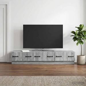 TV szekrény fiókkal Szürke Sonoma 147 x 34,5 x 27 cm Szerelt Fa