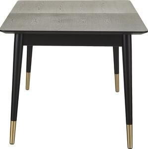 Fekete kőris kihúzható étkezőasztal ROWICO FENWOOD 180-220-260 x 90 cm