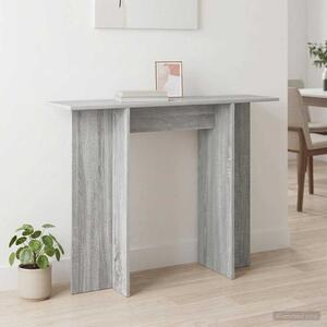 Konzolasztal Szürke Sonoma 100 x 30 x 75 cm Szerelt Fa