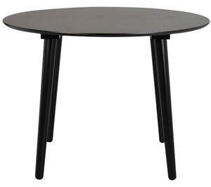 Fekete kőris étkezőasztal ROWICO LOTTA 106 cm