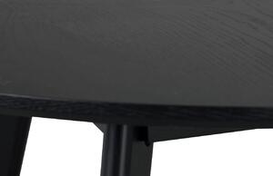 Fekete kőris étkezőasztal ROWICO YUMI 115 cm