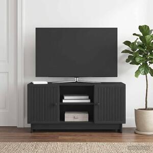 TV szekrény 102 x 34,5 x 50 cm Fekete Szerelt Fa
