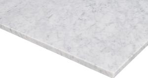 Fehér márvány dohányzóasztal ROWICO BROOKSVILLE 90 x 90 cm