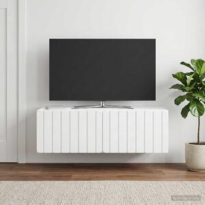 Fali TV szekrény 98 x 41 x 30 cm Fehér Szerelt Fa