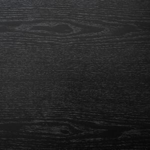 Fekete fa dohányzóasztal ROWICO COLTON 180 x 50 cm