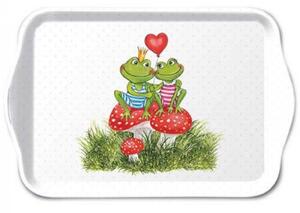 Műanyag kistálca - 13x21cm - Frogs in love