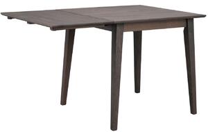 Sötétbarna tölgy összecsukható étkezőasztal ROWICO FILIPPA 80/120 x 80 cm