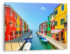 Kép - Burano sziget, Velence, Olaszország (70x50 cm)