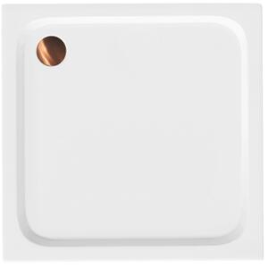 Zuhanytálca Rea Belmond White 90x90 Brush Copper