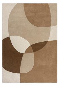 Barna-bézs gyapjú szőnyeg 120x170 cm Glow – Flair Rugs
