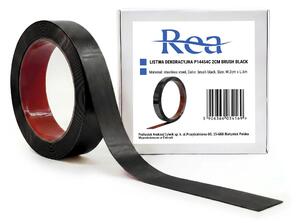 Öntapadós dekorációs szegélyléc Rea P14454C 2cm Brush Black
