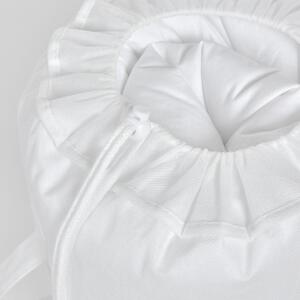 Fehér pamut babatakaró Kave Home Gianela 60 x 120 cm