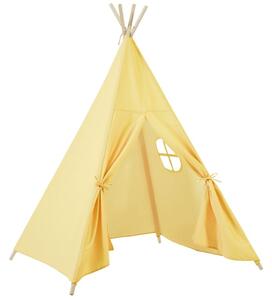 Sárga pamut póló gyerek sátor Kave Home Darlyn 162 x 110 cm