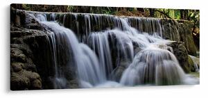 Kép - Vízesések kaszkádjai (120x50 cm)