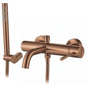 Fürdőkád csaptelep Rea Lungo Diamond Brush Copper