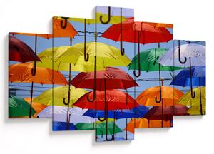 Színes esernyők képe (150x105 cm)