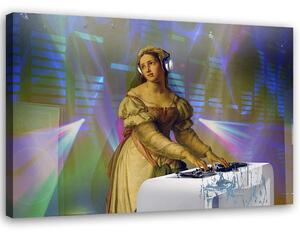 Gario Vászonkép Lady DJ - Jose Luis Guerrero Méret: 60 x 40 cm