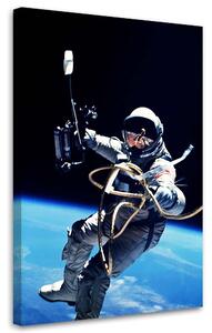 Gario Vászonkép űrhajós a föld felett - Nikita Abakumov Méret: 40 x 60 cm